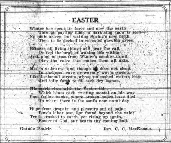 Easter poem - blog