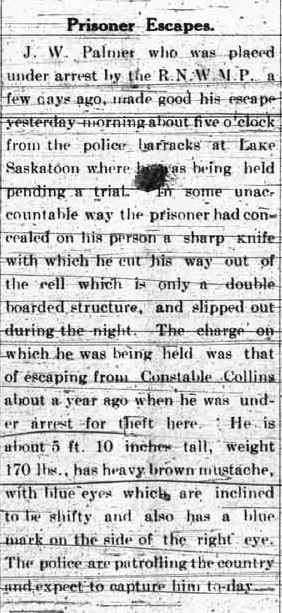 Prisoner escapes