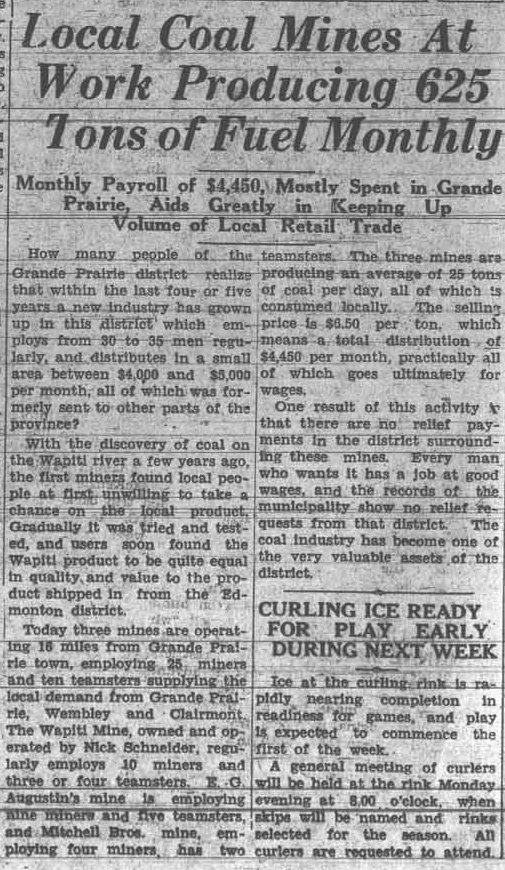 Grande Prairie Herald ~ November 15, 1935