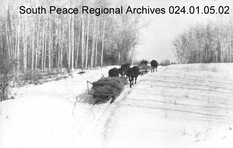 Leaving for supplies in Edson, 1912