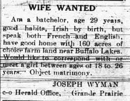 Grande Prairie Herald ~ March 16, 1915