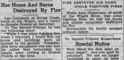 Grande Prairie Herald Tribune ~ June 1, 1944