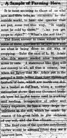 Grande Prairie Herald ~ May 20, 1913