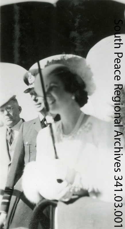A casual photograph of King George VI and Queen Elizabeth when Marion traveled to Edmonton for their 1939 tour.