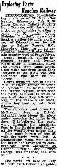 Grande Prairie Herald ~ August 6, 1937